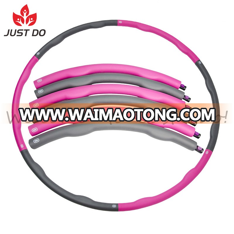 Hot Fitness Workouts Soft Padding Weighted Hula Hoop